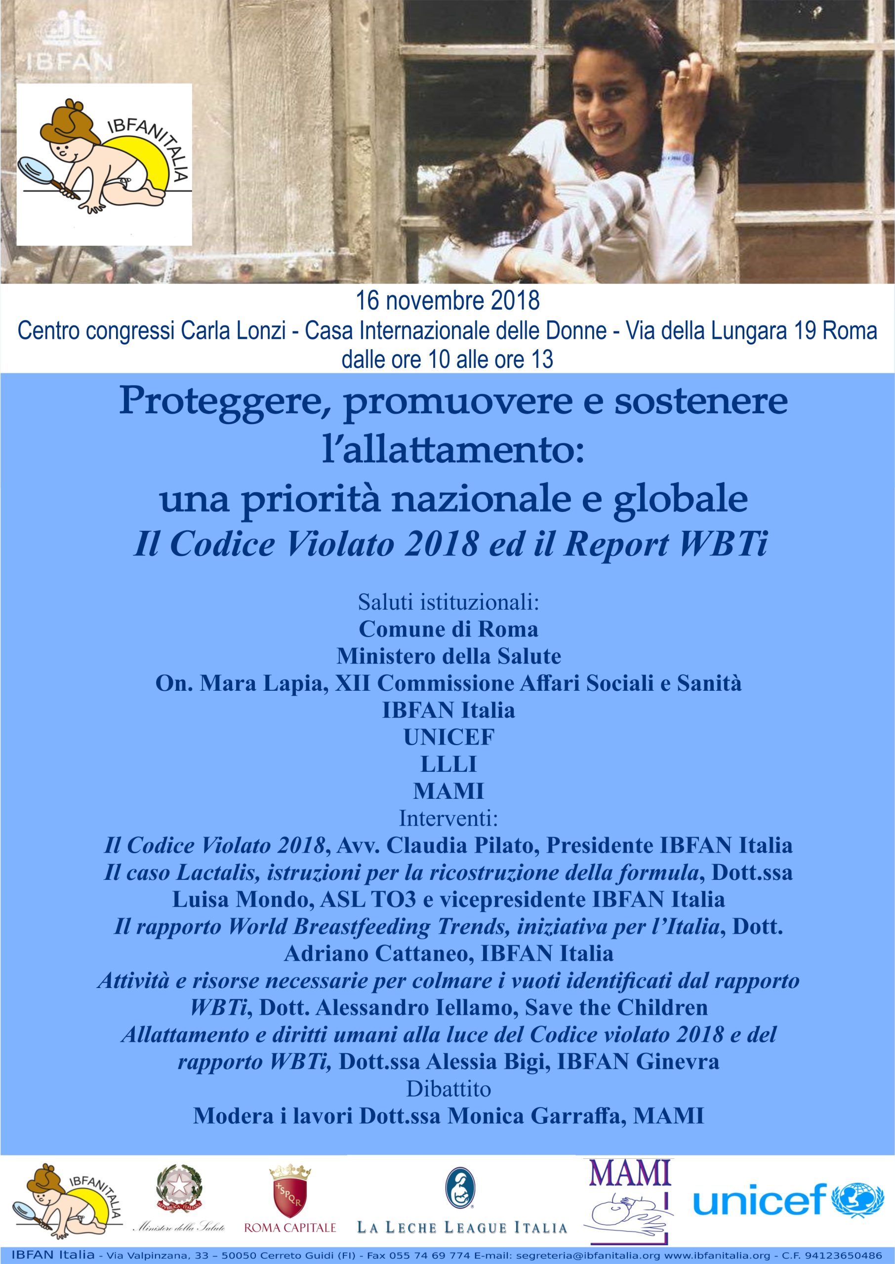 Presentazione Il Codice Violato 2018 e WBTi – Roma, 16 novembre 2018