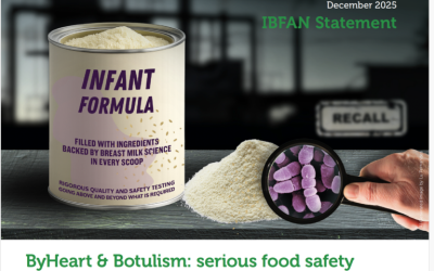 Focolaio di botulismo spinge a nuovi lavori sulle linee guida Codex per le formule per lattanti